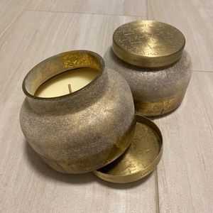 CAPRI BLUE VOLCANO SUGARCOATED GLASS JAR CANDLE